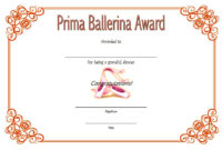 Amazing Dance Certificate Template