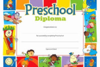 Amazing Daycare Diploma Template Free