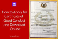 Amazing Good Conduct Certificate Template
