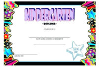 Amazing Kindergarten Graduation Certificate Printable
