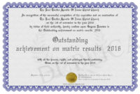 Amazing Outstanding Achievement Certificate
