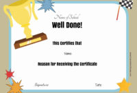 Amazing Outstanding Effort Certificate Template
