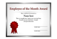 Amazing Player Of The Day Certificate Template