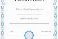 Amazing Recognition Of Service Certificate Template