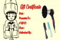 Amazing Salon Gift Certificate