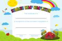 Amazing Summer Camp Certificate Template