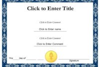 Amazing Template For Recognition Certificate