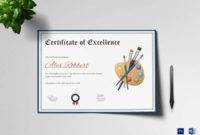 Awesome Art Award Certificate Free Download 7 Concepts