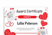 Awesome Best Girlfriend Certificate 7 Love Templates