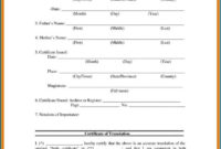 Awesome Birth Certificate Translation Template Uscis