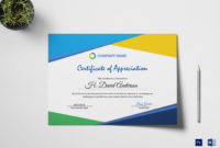 Awesome Certificate Of Recognition Template Word