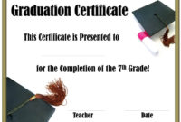 Awesome Certificate Of School Promotion 7 Template Ideas