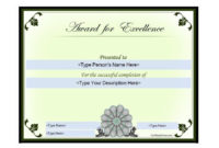 Awesome First Place Award Certificate Template