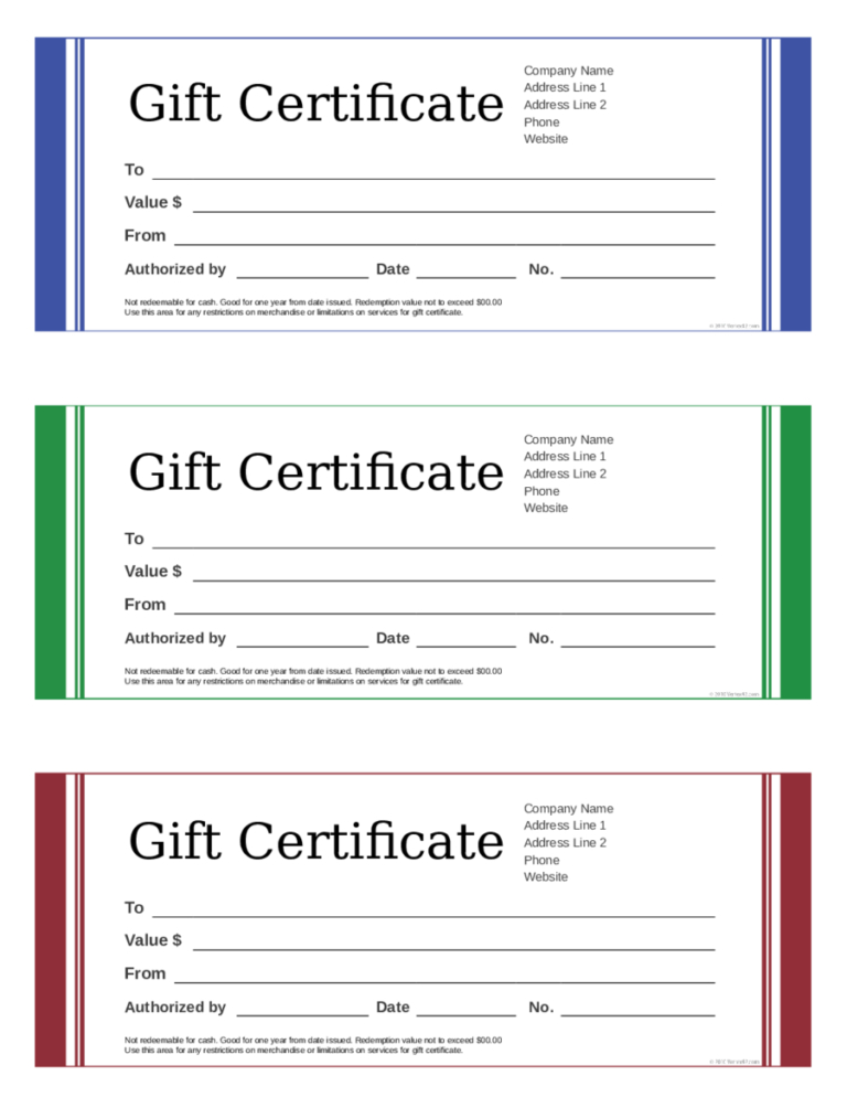 Awesome Fishing Gift Certificate Editable Templates