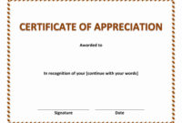 Awesome Free Employee Appreciation Certificate Template