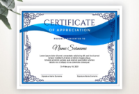 Awesome Recognition Certificate Editable