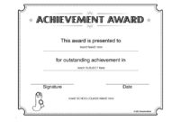 Awesome Science Achievement Certificate Template Ideas