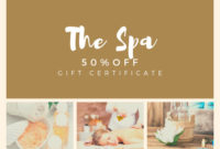 Awesome Spa Day Gift Certificate Template
