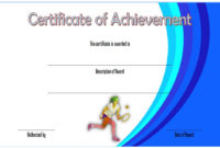Awesome Table Tennis Certificate Template Free