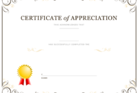 Awesome Template For Recognition Certificate