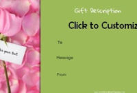 Awesome Valentine Gift Certificate Template