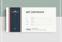 Best Automotive Gift Certificate Template