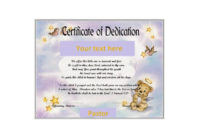 Best Baby Dedication Certificate Templates
