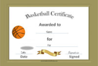 Best Basketball Certificate Templates