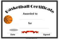 Best Basketball Gift Certificate Template