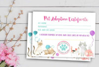 Best Cat Adoption Certificate Template 9 Designs