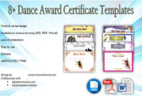 Best Dance Award Certificate Templates