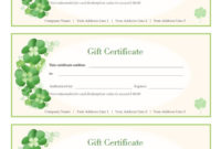 Best Editable Fitness Gift Certificate Templates