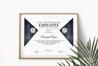 Best Employee Of The Year Certificate Template Free