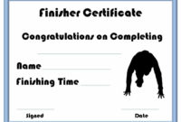 Best Finisher Certificate Templates