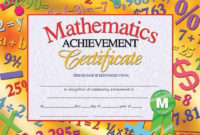 Best Math Certificate Template