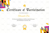 Best Participation Certificate Templates Free Printable