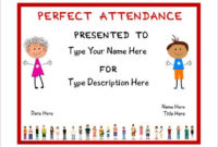 Best Perfect Attendance Certificate Template