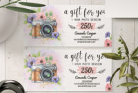 Best Photography Session Gift Certificate