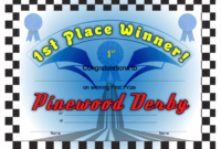 Best Pinewood Derby Certificate Template