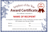 Best Player Of The Day Certificate Template