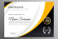 Best Professional Award Certificate Template