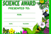 Best Science Achievement Certificate Template Ideas