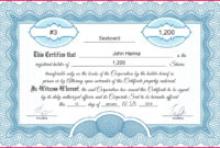 Best Share Certificate Template Pdf