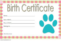 Best Stuffed Animal Birth Certificate
