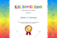 Best Summer Camp Certificate Template
