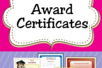Best Swimming Award Certificate Template