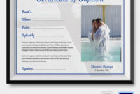 Fantastic Baptism Certificate Template Word Free