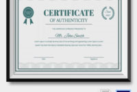 Fantastic Certificate Of Authenticity Free Template