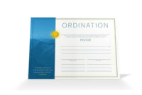 Fantastic Certificate Of Ordination Template