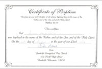 Fantastic Christian Certificate Template